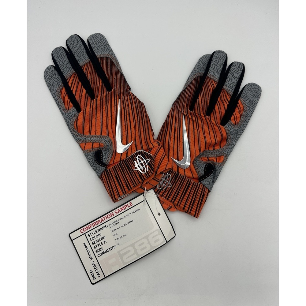 Nike Oklahoma State Cowboys Huarache Elite Batting Gloves XL NCAA CFM Sample